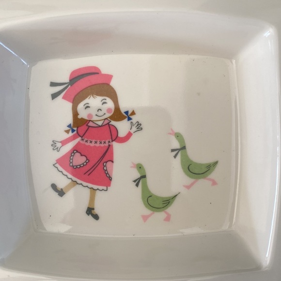 Vintage 1983 PECO~CHILD's DIVIDED RECTANGULAR MELAMINE PLATE~TRAY~SHIN-SAN - Picture 3 of 5